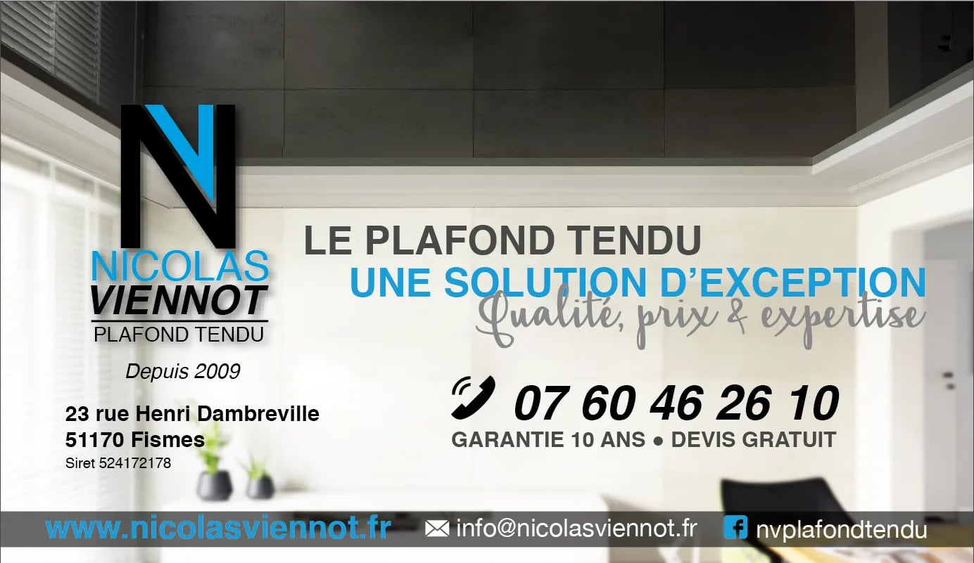 Plafond tendu moderne dans un salon lumineux